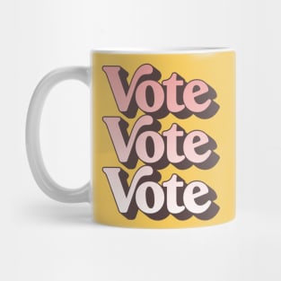 Vote Vote Vote / Retro Typography Design Mug